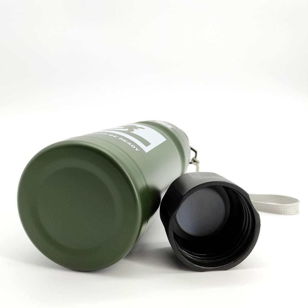 Cantimplora de Agua para Senderismo Viaje Deporte de Acero Inoxidable 750 ml verde 4 Cantimplora de Agua para Senderismo 750 ml